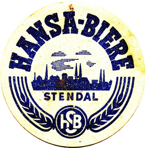 stendal sdl-st hansa rund 1a (215-hansa biere stendal-blau)